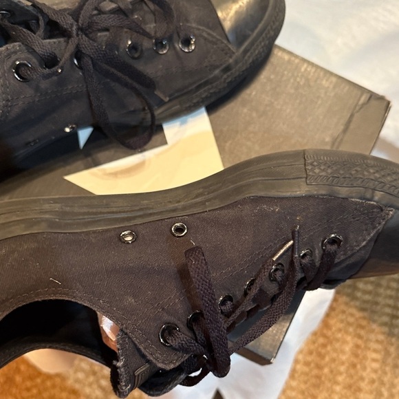 Converse Charcoal Canvas Sneakers men’s size 10 - Picture 9 of 12